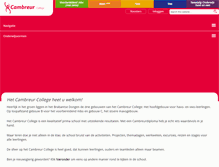 Tablet Screenshot of cambreurcollege.nl